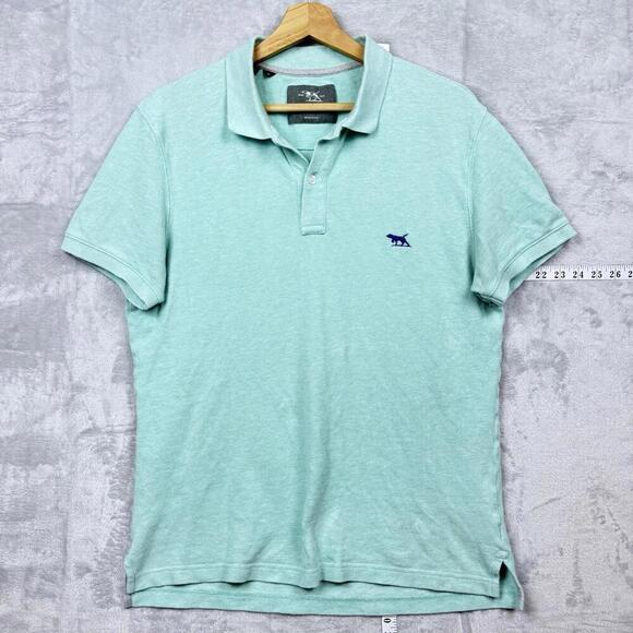 Rodd & Gunn Gunn Polo Shirt Mint Green Sz M Embroidered Pointer Logo NZ Brand - Picture 7 of 9